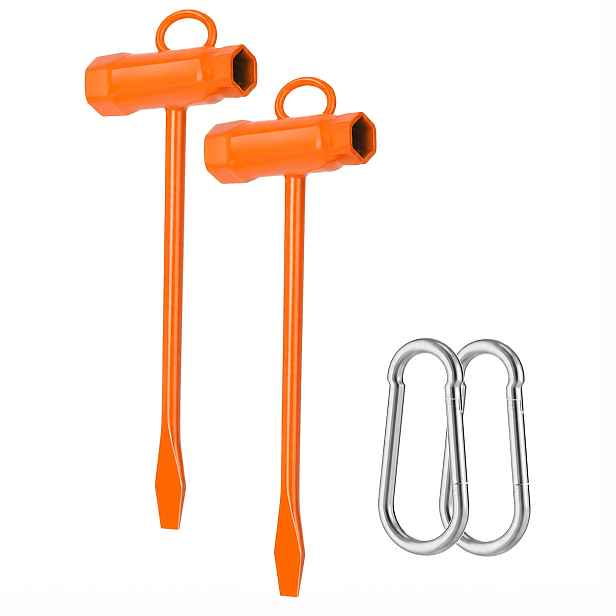 TEMU Klíč na motorovou pilu, 1/2 balení oranžový klíč na řetěz motorové pily s hákem, 13 x 19 mm 1/2X3/4 T klíč
