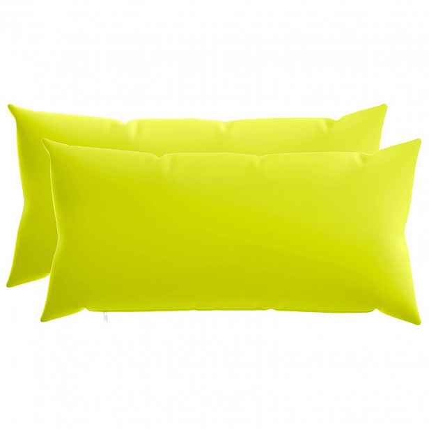 vidaXL Povlak na polštář 2 pcs HEERLEN Jasně zelená 40 x 80 cm