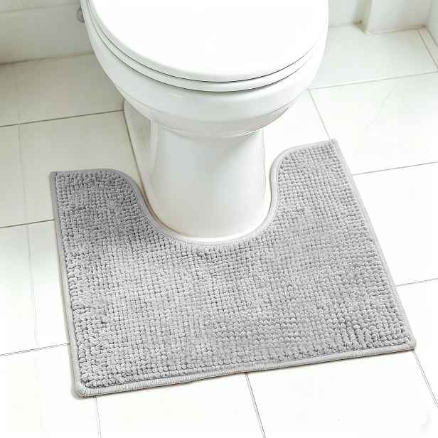 TEMU Koupací koberce na WC, omyvatelné, U tvaru, koupelnová rohožka na WC, extra měkký plyšový koupelnový koberec, 1'' chenille mikrovlákno, super