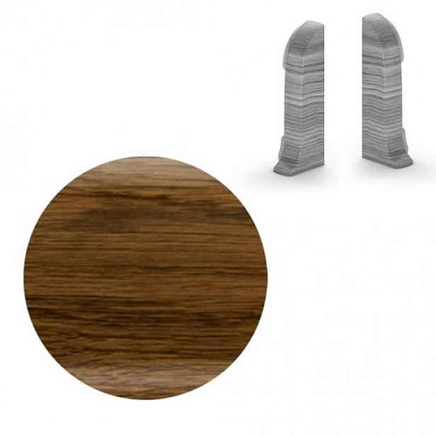 Koncovka k soklu Naturel dub bažinný , PVC délka 0,5 cm, výška hrany 56 mm, NATNGTK16