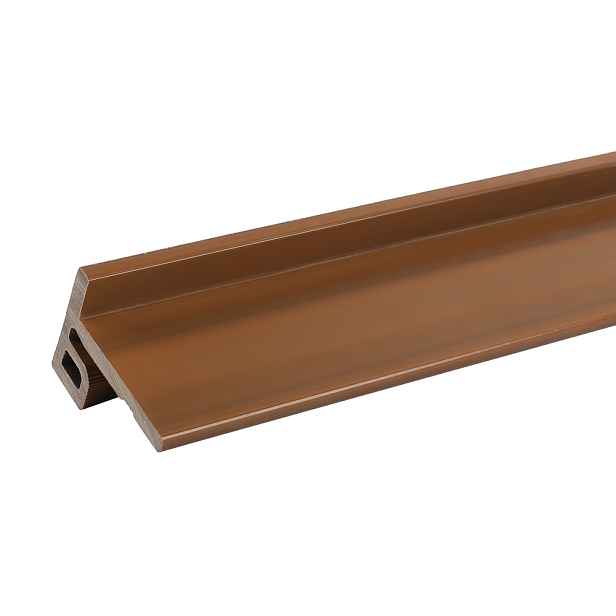 Lišta fasádní zakončovací DŘEVOplus teak 75×54×2 800 mm