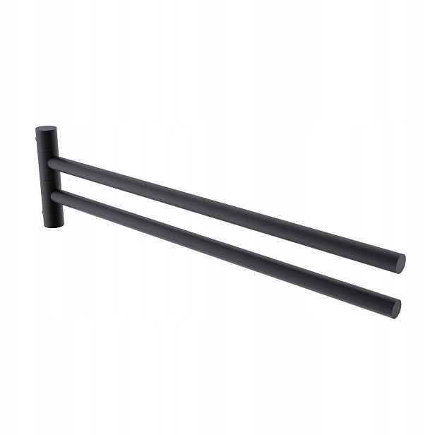 Nimco Bormo černá dvojitý držák věšák na ručníky otočný 42 cm Brc 11096-90_