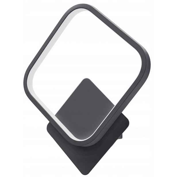 Pokojová Stěnová Lampa Čtverec 12W Černá