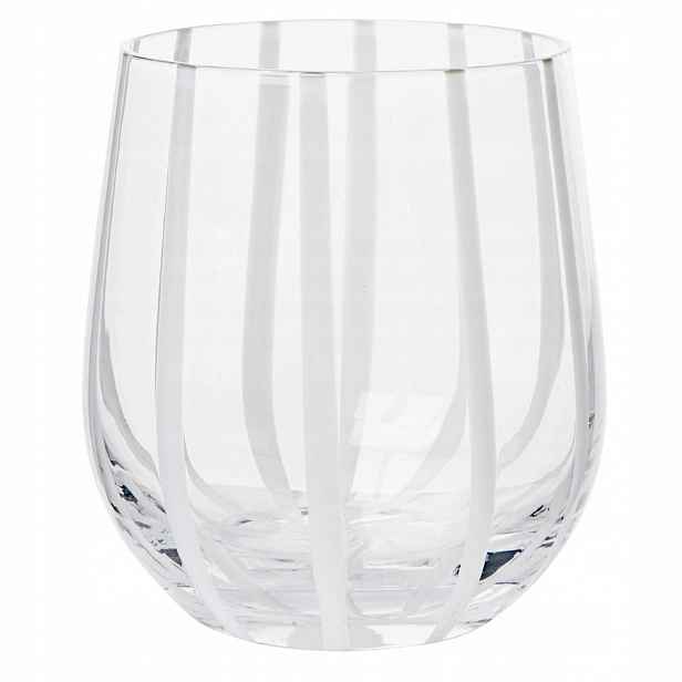 Sklenice Broste Copenhagen Stripe 350 ml nafukovací sklo s proužky 1 ks