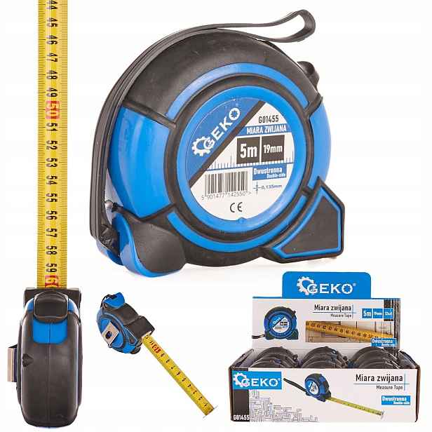 Svinovací metr 5mx19mm oboustranný Double-side