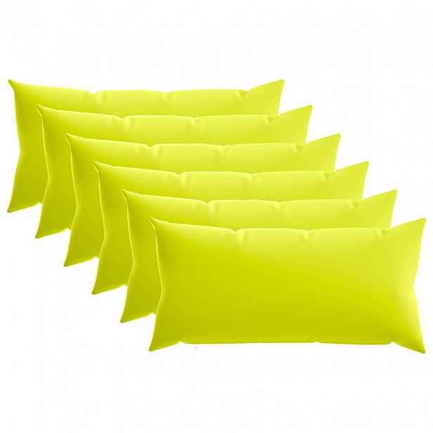 vidaXL Povlak na polštář 6 pcs HEERLEN Jasně zelená 40 x 80 cm