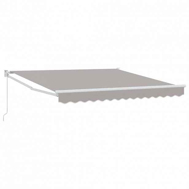 vidaXL Stahovací markýza Světle šedá 300 x 250 x 165 cm