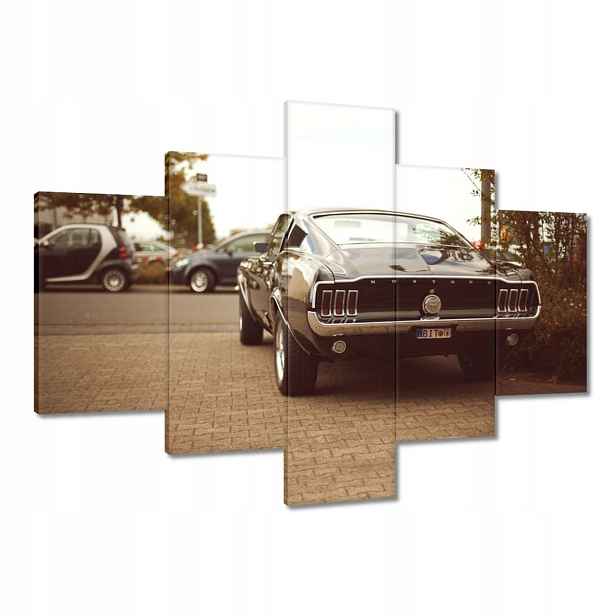 Obrázky 100x70 Ford Mustang Černobílé