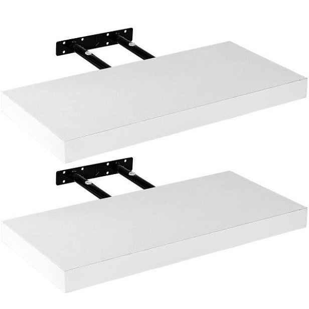 Stilista sada 2 nástěnných poliček 30 x 23,5 x 3,8 cm bílá M88611
