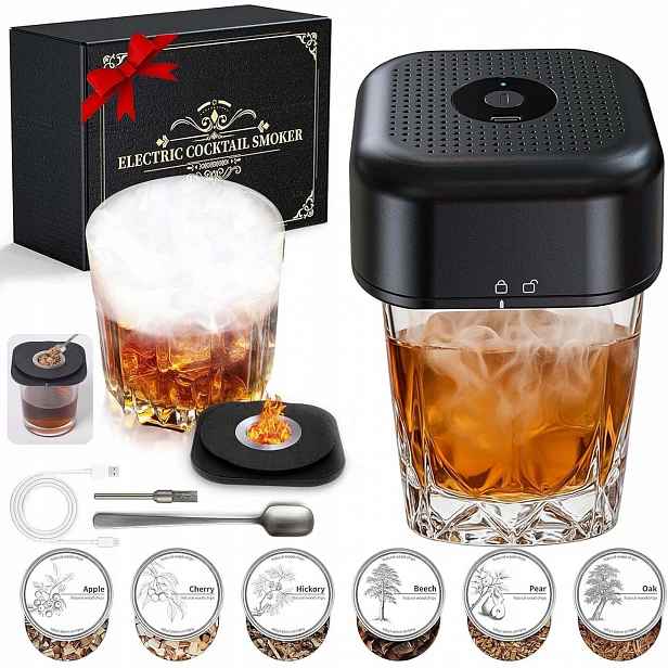 Sada Na Uzení Koktejlů Automatický Barový Smart Smoker Jako Dárek