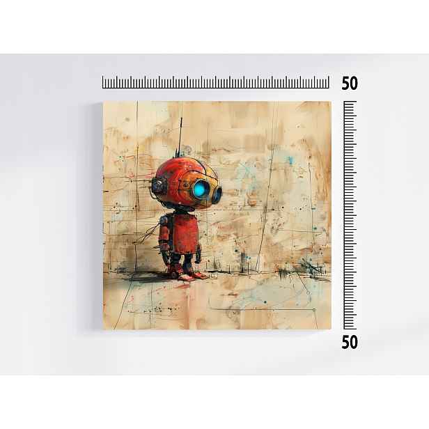 Obraz Na Plátně Canvas Grafika Robot Android Steampunk Sci-fi Cyber 50x50