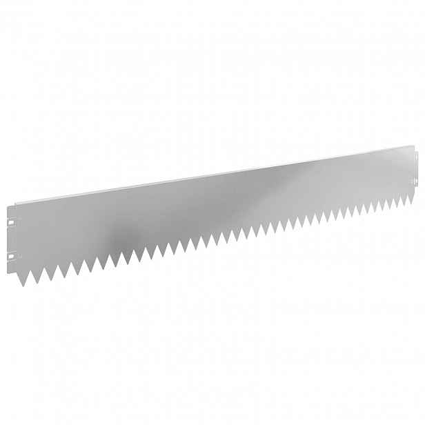 vidaXL Okraj trávníku 10 ks 103 x 15 cm Ocel Stříbrná