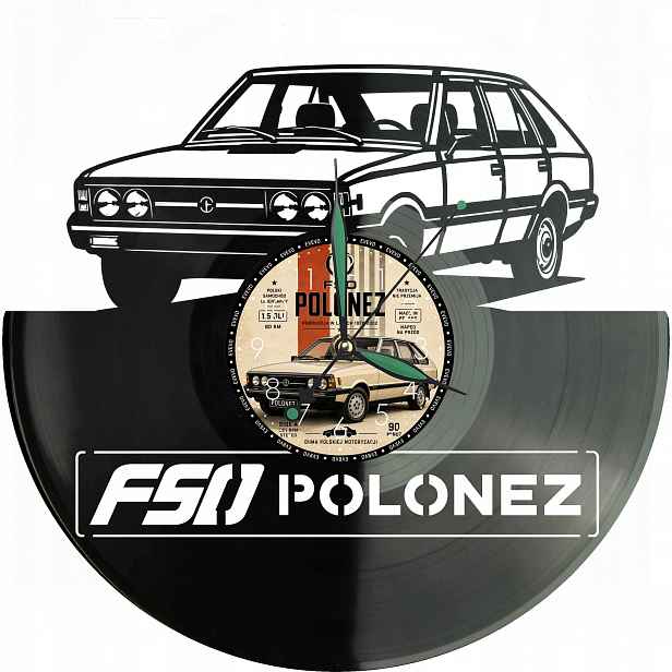 Fso Polonez Auto Nástěnný Vinyl Vinylová Deska Dárek Narozeniny Památka