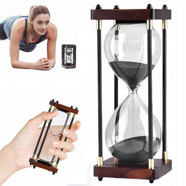 Hnědý Přesýpací Hodiny 30 Minut, Dřevěný Rám Do Obývacího Pokoje