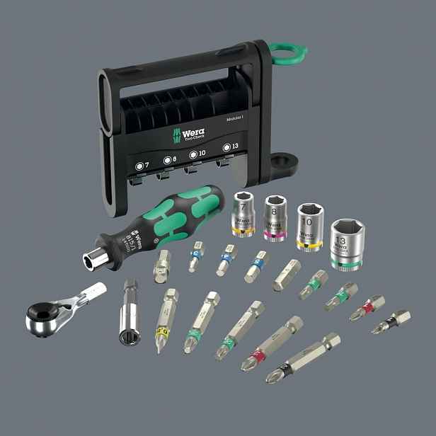 Sada nástrojů Bity Nástavce Imbusy Tool-Check Modular Wera