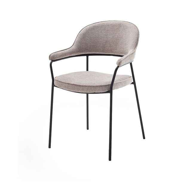 Béžová jídelní židle s područkami Kindersley – Unique Furniture