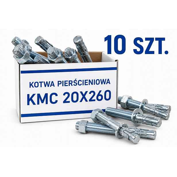 Kroužková kotva Kmc Ø20x260 mm pro zvedák Montážní kotvy x10