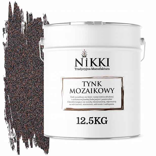 Mozaiková Pryskyřičná Omítka 12,5 Kg Vnitřní Vnější Hnědá Tmavá M83