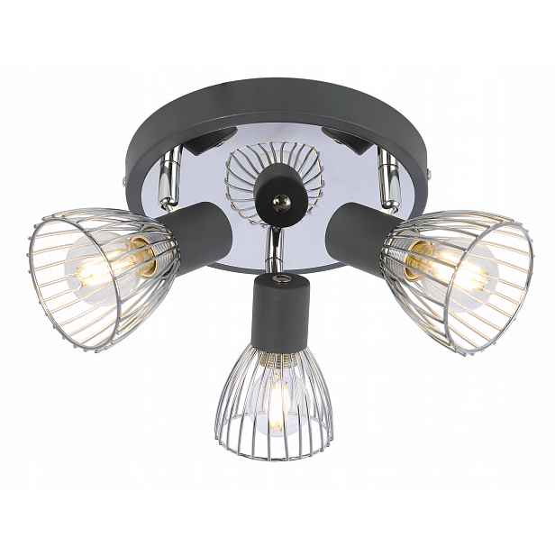 Stropní svítidlo černá chrom 3XE14 Modo Candellux