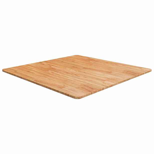 vidaXL Čtvercová stolní deska světle hnědá 90x90x1,5cm ošetřený dub