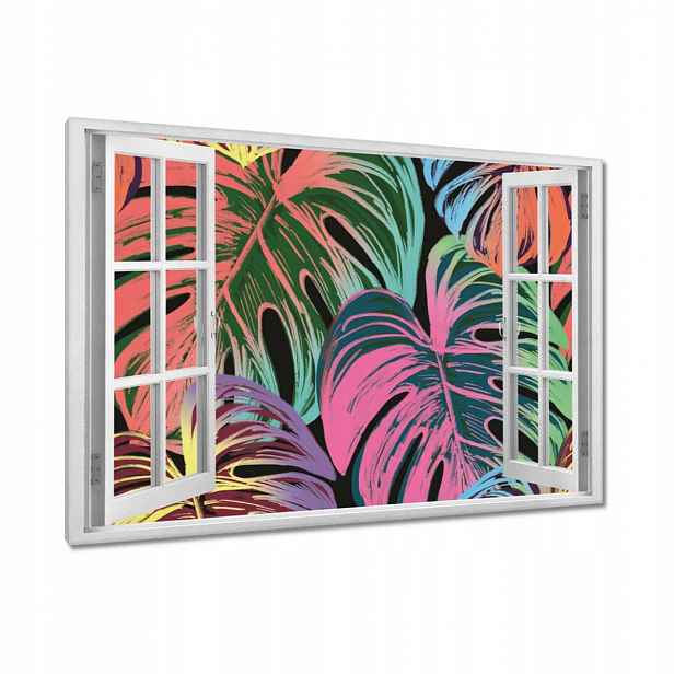 Obrazy 120x80 Monstera v barvě listu