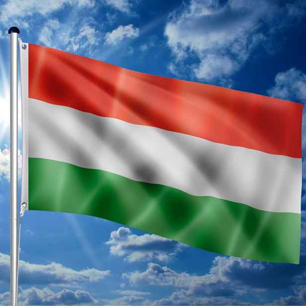85187 FLAGMASTER® Vlajkový stožár vč. vlajky Maďarsko, 650 cm