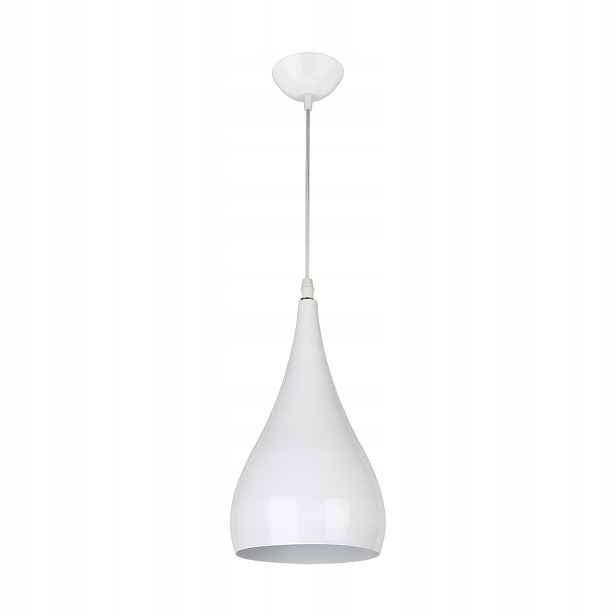 Moderní bílá závěsná lampa 1xE27 42W do kuchyně Justa Struhm