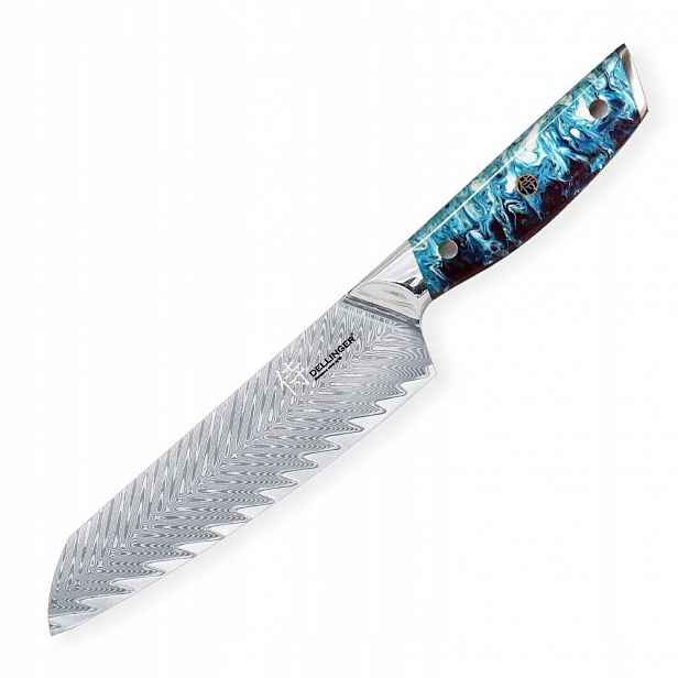 Nůž Šéfkuchaře Dellinger Resin Future Santoku 17 cm ocel Blue