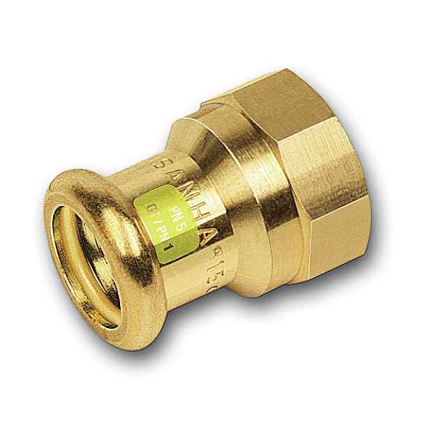 Přechodka lisovací Sanha Cu Press Gas 11270G 35 mm × 5/4" vnitřní závit