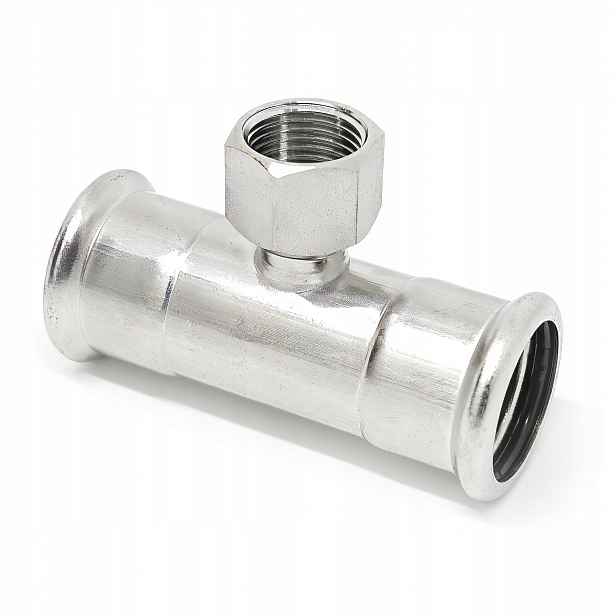 T-rozdělovač trojháček Vnitřní Závit 35x1"x35 SS316 HydroPress Inox nerezový