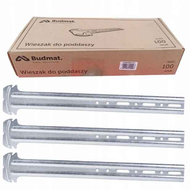 Kotevní hřibový věšák Budmat 350 mm 100 ks do podkroví, profil CD60