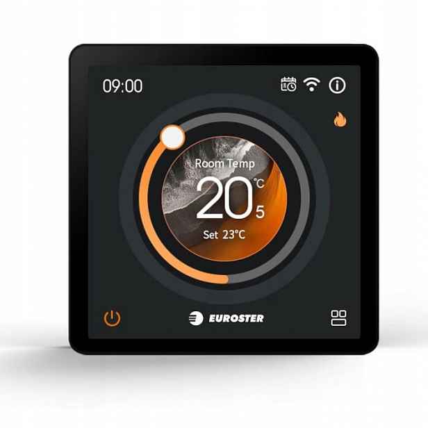 Internetový podomítkový regulátor teploty Euroster 2233 Smart 230V Bílý