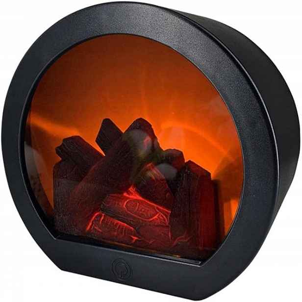 Led Nástěnný Krb Imitace Plamene Stolní Lampa Retro Dekorace