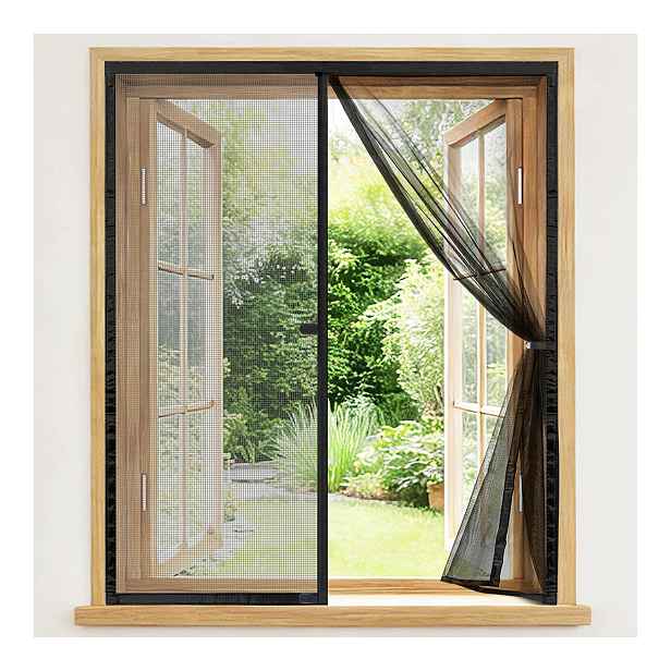 Moskytiéra na okno 90x170 cm na suchý zip bez vrtání vlákna
