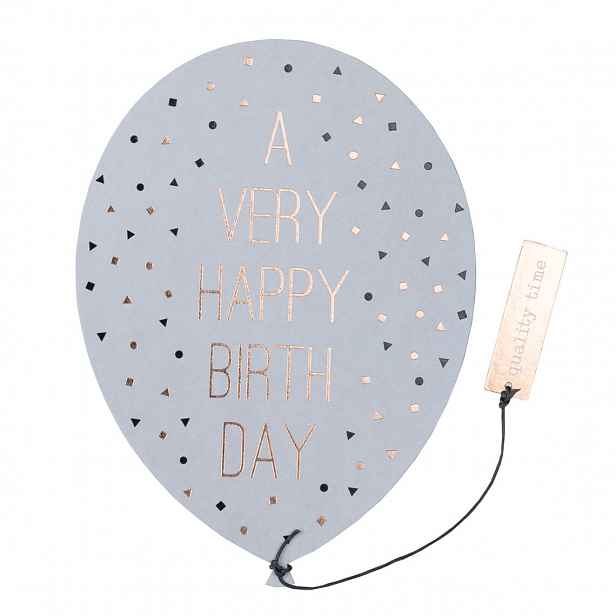 Räder Papírové přání k narozeninám BALLOON