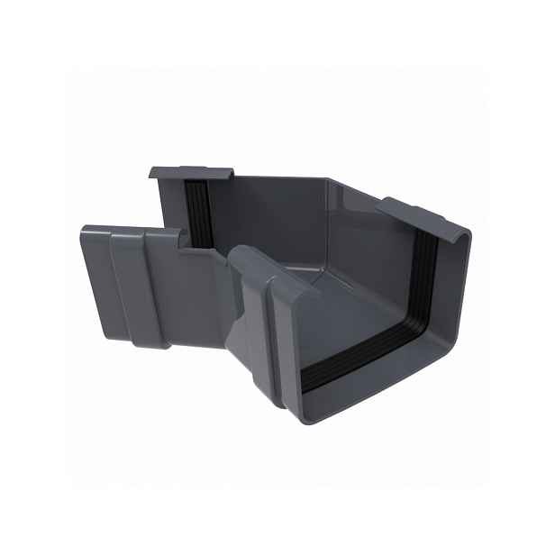 Roh variabilní hranatý GuttaKROP PVC antracit 91–179°