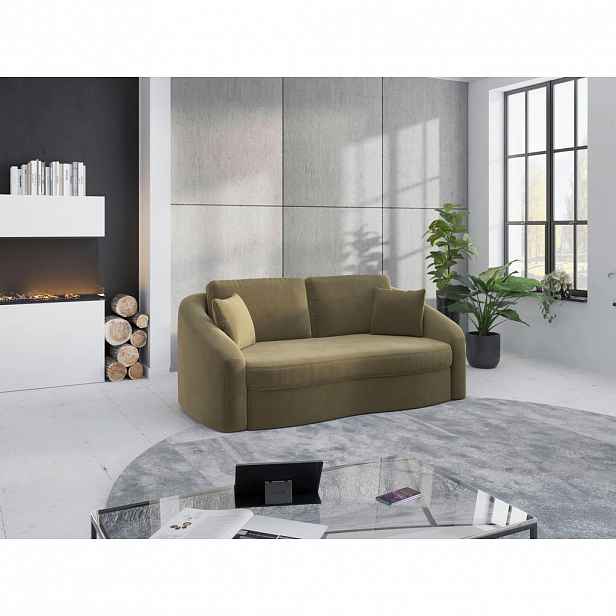 Sit & More 2,5SEDÁK, textil, olivově zelená