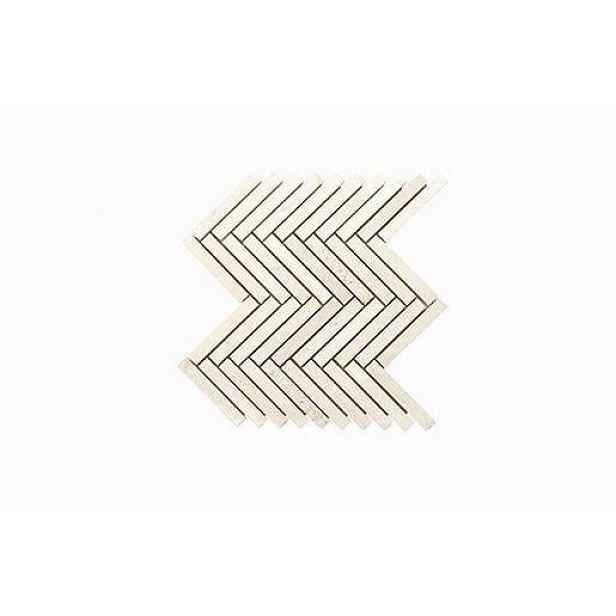 Mozaika Mosavit Arrows blanco 24x29 cm mat ARROWSBL