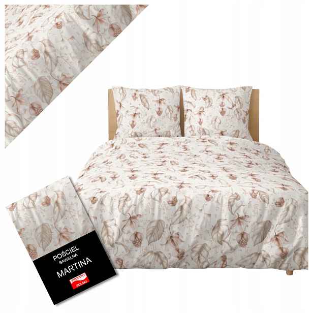 Povlečení Bavlněné 140x200 Komplet 100% Sada 1x Přikrývka 2xPolštář 70/80