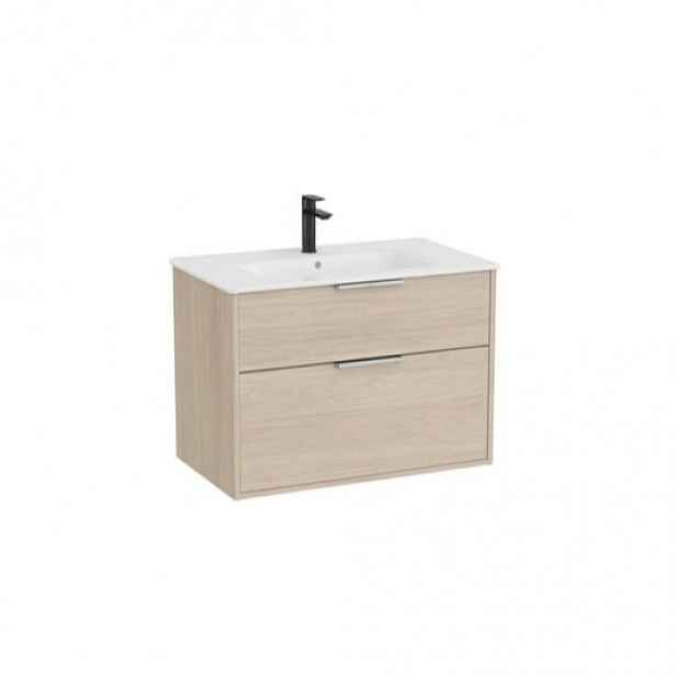 Roca Optica koupelnová skříňka s umyvadlem 79x58x45,5 cm světlý dub OPT802ZJ