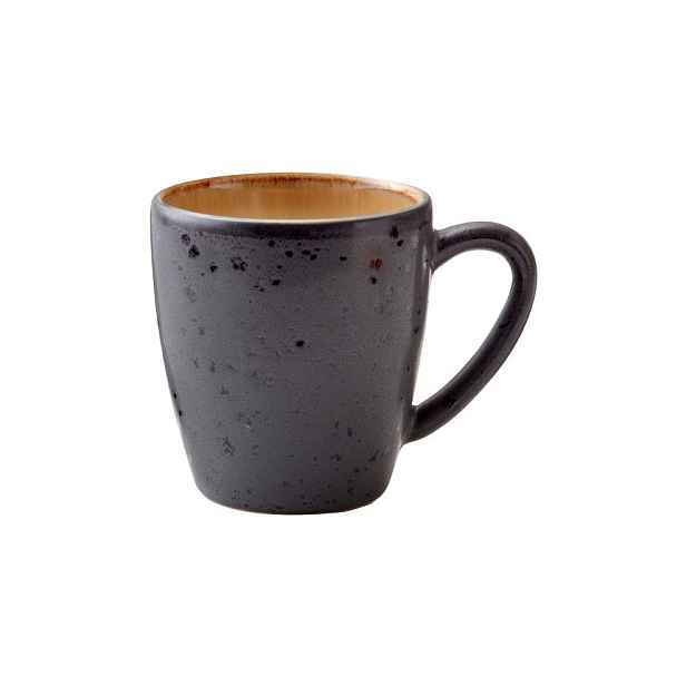 Černý/jantarový kameninový hrnek 190 ml Gastro Black/Amber – Bitz