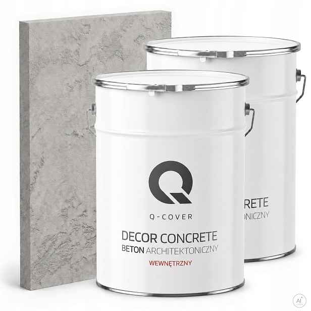 Dekorativní omítka se strukturou Betonu pro interiér, šedá, přírodní, 2x7 kg