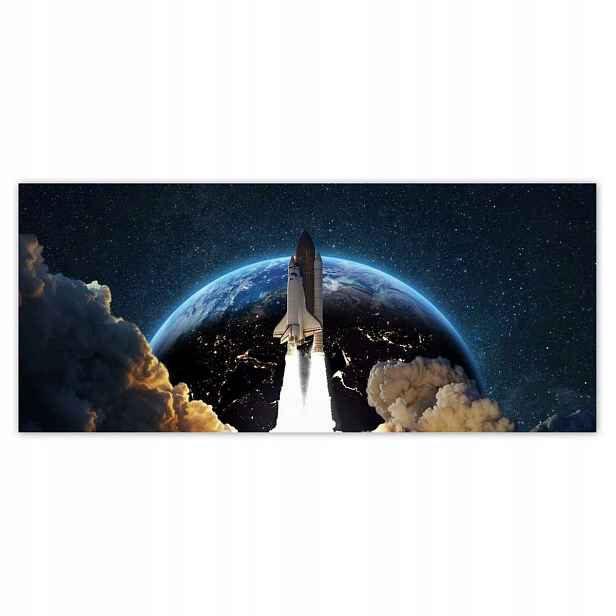 Fototapety 211x91 Start rakety do vesmíru