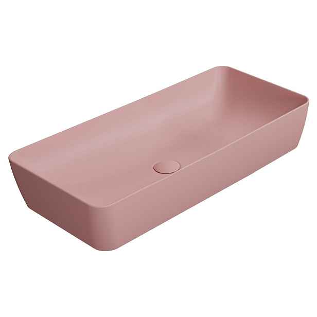 GSI NUBES keramické umyvadlo na desku 80x40cm, blush mat