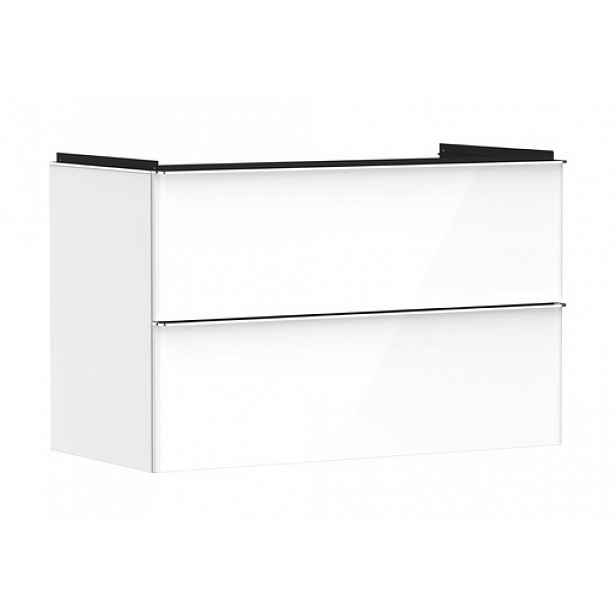 Skříňka pod umyvadlo bez umyvadla Hansgrohe Xelu Q 98x62,5x47,5 cm bílá lesklá 54031000