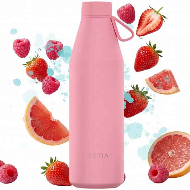 Termoláhev 800 ml na studené horké nápoje Láhev Na Pití vzduchotěsná Termoska růžová
