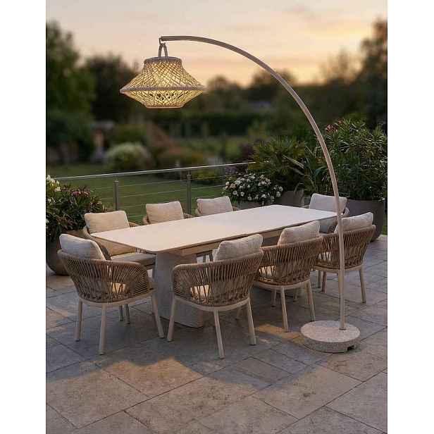 Velká stojací solární zahradní lampa Verona