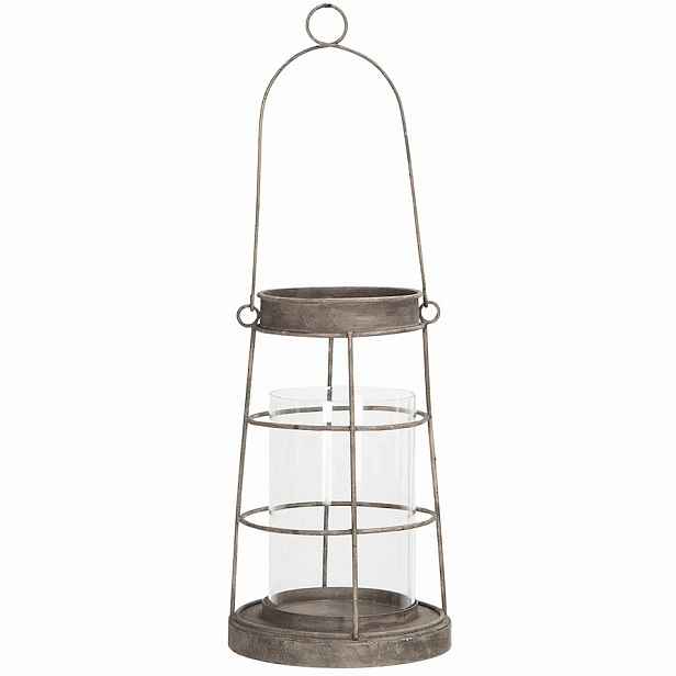 Lampion Na Terasa Balkon Kovový Loft Retro Do Obývacího Pokoje Zahrada Svícen 30cm
