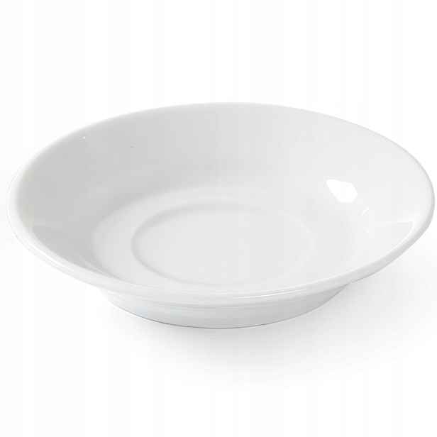 Podšálek do šálku na kávu Optima bílý porcelán, průměr 90 mm, sada 12 Ks