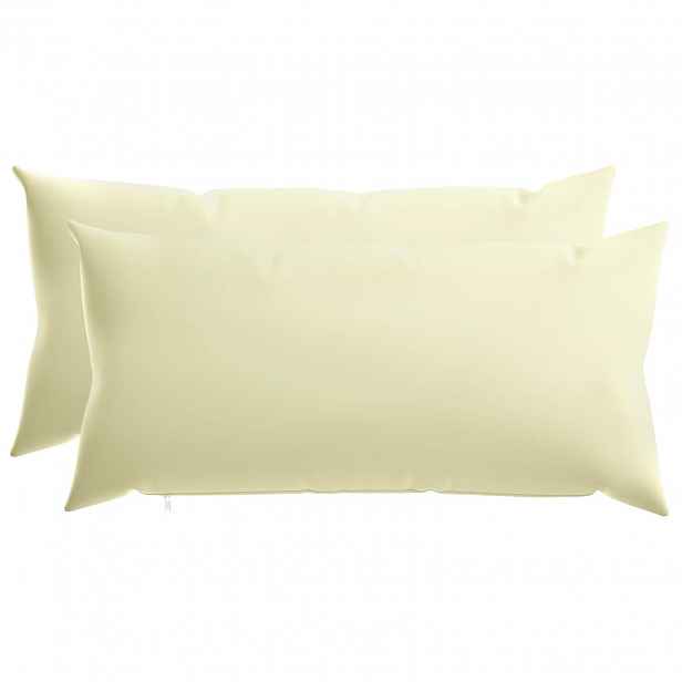 vidaXL Povlak na polštář 2 pcs HEERLEN Krémová 40 x 80 cm Polyester